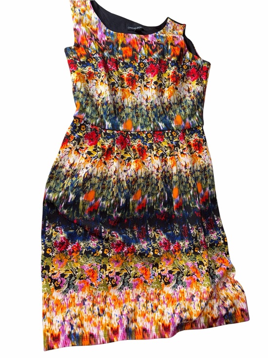 Cynthia Rowley Dresses & Skirts - Cynthia Rowley Multicolor Watercolor Floral Fit & Flare Skater Dress size 6
